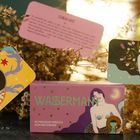 "WASSERMANN, 40 magische Messages von den Sternen." Bunt gestaltete Karten und Verpackung, kunstvoll mit mystischen Motiven.