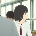 Ein Klassenzimmer, Illustration: Schüler in Uniformen, konzentriert, eine Person schaut aus dem Fenster, Stifte in der Hand.