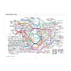 "Subway Map / Tokyo" steht links oben. Eine bunte, detaillierte Karte mit Liniennetz, Haltestellen und Beschriftungen auf Japanisch.