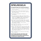 Spielregeln für Kartenspiel: Es gibt 8 Anweisungen zum Ablauf. Ziel: Alle Karten abgeben und gewinnen.