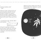 Seite 38: Dialog zwischen Eltern und Kind über den Sportverein. Seite 39: Illustration mit einem Astronauten und "My Comfort Zone".