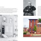 WALT WHITMAN JR HOME, NEW JERSEY. Eine historische Aufnahme eines Wohnhauses aus Backstein mit mehreren Fenstern und einer Treppe.