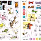 Texte: Pages 4-5, 7, 13, 17, 21, 25, 26-27, 30-31. 

Bunte, skurrile Tierillustrationen und Puzzle-Teile.