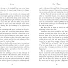 Texte: "Jennie" oben. "How It Began" oben. Seitenzahlen "18" und "19". 

Der Text erzählt eine Geschichte über Peter und seine Erlebnisse, die visuelle und emotionale Veränderungen umfassen.