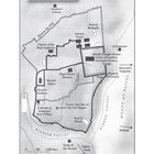 Karte: Jerusalem zur Zeit Jesu. Orte: Herodes Tempelberg, Kirche des Heiligen Grabes, Golgatha, Gethsemane, Teich von Bethesda.