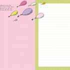 Text: "Wherever you fly, you'll be best of the best. Wherever you go, you will top all the rest." Links rosa, rechts grün. Luftballons oben.
