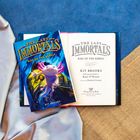 "The Last Immortals: Rise of the Rebels" von Kit Brooks. Ein fantastisches Cover mit Kreatur und fesselnden Farben.
