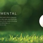 Text: "PART II THE EXPERIMENTAL." Ein Golfschläger neben einem aufgeteeten Golfball auf grünem Rasen.