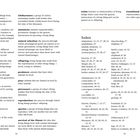Glossary und Index mit Begriffen wie "ancestors", "convergent evolution", "traits". Enthält Seitenzahlen und Begriffsdefinitionen.