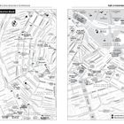 Zwei Karten von Amsterdam: Links mit "Anne Frank House", "Rijksmuseum"; rechts mit "Central Station", "Rembrandtplein".