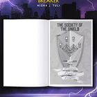 „STORM BREAKER“, „THE SOCIETY OF THE SHIELD“, Häuser- und Kanzlernamen auf einem Schilddiagramm. Hintergrund: Blitz und Stadt.