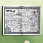 „Somewhere in the Andes“ steht oben links. Eine illustrierte Kartenansicht der Anden zeigt Berge, Wälder und Ruinen.