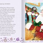 Magical Moments. Links ein Textabschnitt, rechts eine Illustration: Weihnachtsmann füllt Strümpfe mit Geschenken.