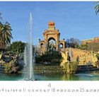 "Parque de la Ciutadella" und "CASARES EDITION" stehen unterhalb eines großen Brunnens mit Skulpturen und Pflanzen.