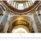Texte: "Kuppel der Karlskirche", "4", "CASARES EDITION". 
Bildbeschreibung: Opulenter, verzierter Kircheninnenraum.
