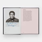 Links ein Foto einer Person mit Unterschrift darunter; rechts ein Text über Muhammad Ali, der eine Anekdote erzählt.