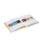 Offenes Buch, "CONTENTS" oben, darunter Bilder mit Kategorien wie "GOLD & SILVER", "BLUE", Seitenzahlen daneben.