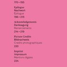 Textiles: 170–195, Epilogue: 196–213, Acknowledgements: 214–219, Picture Credits: 220, Imprint: 224. Hintergrund rosa.