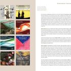 Die linke Seite zeigt 12 CD-Cover mit Titeln wie "Anton Bruckner Sinfonie Nr. 7" und "Franz Schubert Symphony No. 8". Rechts steht ein Text, der über frühe Plattenaufnahmen und Dirigenten des Basler Sinfonie-Orchesters informiert.