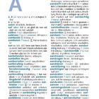 Seite 31, Wörterbuch Niederländisch–Deutsch. Wörterliste beginnend mit "A" links als Großbuchstabe dargestellt.