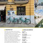 **VON A NACH B**

**WUSSTEST DU?** 

Fahrräder mit Anhänger sind in Spanien...

**NÜTZLICHE WÖRTER**

das Rad 

la bici [ˈbiːt͡si] 

...

Zwei türkisfarbene Fahrräder vor einem gelben Gebäude. Rechts oben eine Straße mit Fahrrädern, darunter ein Fahrradweg auf einer Brücke.