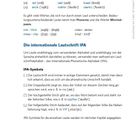 Aussprache und Intonation: Einführung in die IPA-Symbole für phonetische Umschrift mit Beispielen und Erklärungen.