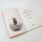 OSTER-SPAZIERGANG: Die schönsten Geschichten und Gedichte. Links Illustration eines Hasen mit lila Jacke.