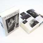 Text: "Im Schatten der Engel", "Christophe Lebold", "Leonard Cohen: Eine Biografie". Zwei Bücher, eins geschlossen, eins offen mit Fotos.