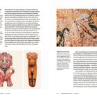 "Sitzende Figur, Groß-Nicoya, Nicaragua, 800–1350 n. Z." und "Felskunst, Lascaux, Frankreich, 22.000–17.000 v. u. Z." Zwei Fotografien zeigen historische Figuren.