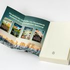 Text: "Die packenden Bestseller von Deutschlands Meisterin der psychologischen Spannung!"
Vier Buchcover auf einem Flyer.