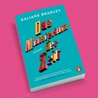 Kaliane Bradley, Das Ministerium der Zeit. Zitat von Christine Westermann. Buch mit auffälligem, buntem 3D-Titel auf Türkis.