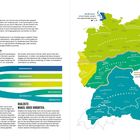 Texte: "Dialekte", "Wie entstehen Dialekte?", "Deutsch mit Akzent", "Dialekte: Makel oder Vorurteil". Karte: Dialektregionen in Deutschland.