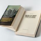 "Buchseite mit Titel 'Wofür ich immer kämpfen würde' von Simon Engel, über Freiheit und deren Verteidigung."