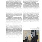 Helen Frankenthaler wird als eigenwillige Malerin beschrieben. Erwähnt wird ihr Weg vom Frauen-College zur abstrakten Kunst. Links unten ein Bildunterschrift, Abbildung mit geometrischem, abstraktem Artwork.