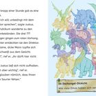 Im Dschungel-Dickicht: Wie viele Dinos haben sich versteckt? Links Text über eine Pause und ein Gespräch mit dem Direktor. Rechts farbige Dinosaurier-Illustration.