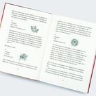 Links: "Hafflaff", "Lorpel". Rechts: "Hix". Illustrationen von Fantasiewesen auf beiden Seiten. Text beschreibt diese Wesen.