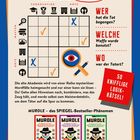 "Folge jedem Hinweis und löse das MURDLE!" Hinweis-Rätsel mit Verdächtigen, Orten und Waffen, um Mysterien zu lösen.