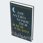 „Die Astronomie der Rauhnächte“ von Florian Freistetter, hanser Verlag. Ein Buchcover mit Sternenhimmel und Mond.