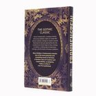 "The Gothic Classic" beschreibt "Frankenstein" als zeitlos fesselndes Werk über Schöpfung und Verantwortung. Edler, floraler Rahmen.