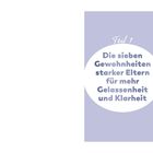 Teil 1: Die sieben Gewohnheiten starker Eltern für mehr Gelassenheit und Klarheit. Fliederfarbener Hintergrund.
