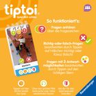 "tiptoi. Spiel dich schlau. So funktioniert’s: Fragen anhören über die Fragezeichen. Richtig-oder-falsch-Fragen..."