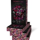 "Monty Jay: The Blood We Crave, ab 18 Jahren, Roman, everlove. Buchcover mit Blumen und Totenkopf in dunklen Farben."
