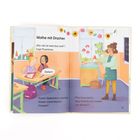 "Mathe mit Drachen", fragt Plusminus. "Sieben!", flüstert Spekulatius. Matilda: "Psssst!" Frau Rose hält grünen Drachen.