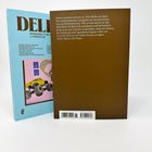 „Hypes rauschen auf uns zu... Don't believe the Hype.“ Zwei Bücherrücken: rechts braun ohne Text, links ein Magazin mit Illustrationen.