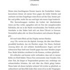 Text oben: "Arrival", darunter "Chance 1". 
Illustration: Zwei Glöckchen mit Schleife. 
Text unten beschreibt eine melancholische Szene im Bus.