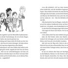 Zwei Textseiten mit einer Illustration: Fünf Kinder gehen fröhlich, ein Mädchen hat Zöpfe, ein Junge isst ein Eis.