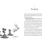 1 Der Brief

Ein Kaninchen springt über drei grasbewachsene Hügel mit Blumen.