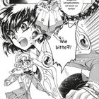 Eine Manga-Illustration mit überraschten Charakteren. Texte: "Ich bin im Auftrag Zagatos hergekommen, um euch zu töten!" und "Wie bitte?!".
