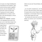 Text erzählt von Kit, der seinen Freund Klieko, ein Gobrot, aus der Wand zieht. Illustration zeigt Kit mit einer kleinen Gestalt.