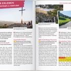 Titel: "Mehr Erleben - Weitere Abenteuer & Ausflüge". Ein großes Kreuz auf einem Berg mit Menschen, die die Aussicht genießen.